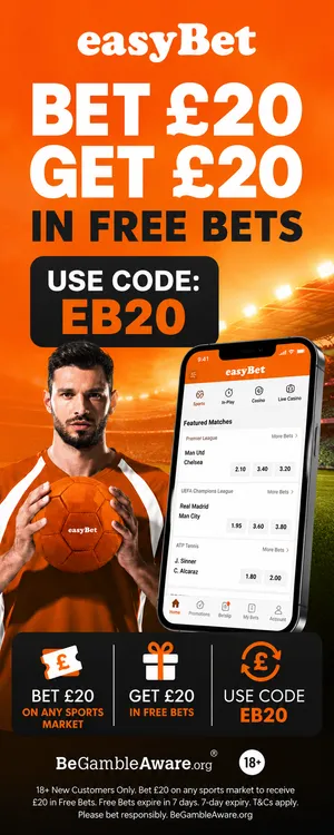 Easybet Exchange - bet 20 get 20